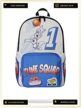 Looney Tunes Space Jam Multipurpose Backpack Large 18.5" Unisex